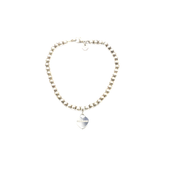 Tiffany & Co. Sterling Silver Return to Tiffany Heart Bracelet Dust Bag & Box - Picture 7 of 9